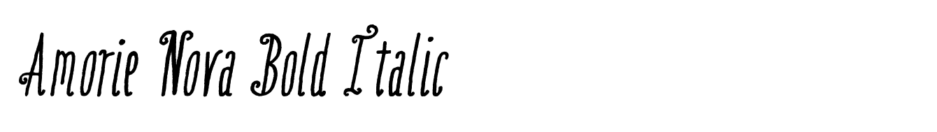 Amorie Nova Bold Italic